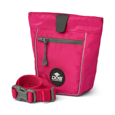 „DOG Copenhagen Treat Bag Go Explore™ – vielseitige Leckerlitasche mit Magnetverschluss, Kotbeutelspender und Gürtelclip, Produktansicht in verschiedenen Perspektiven“